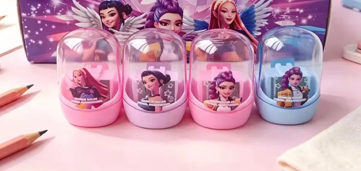 케이팝 데몬헌터스 연필깎이(4개세트)