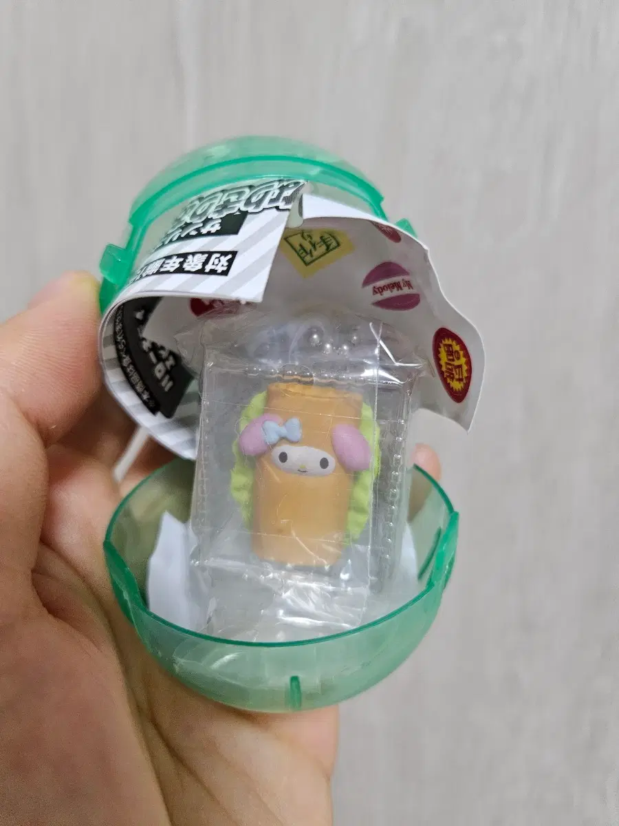 산리오 도시락 반찬 튀김 피규어 가챠 키링 마이멜로디 마멜