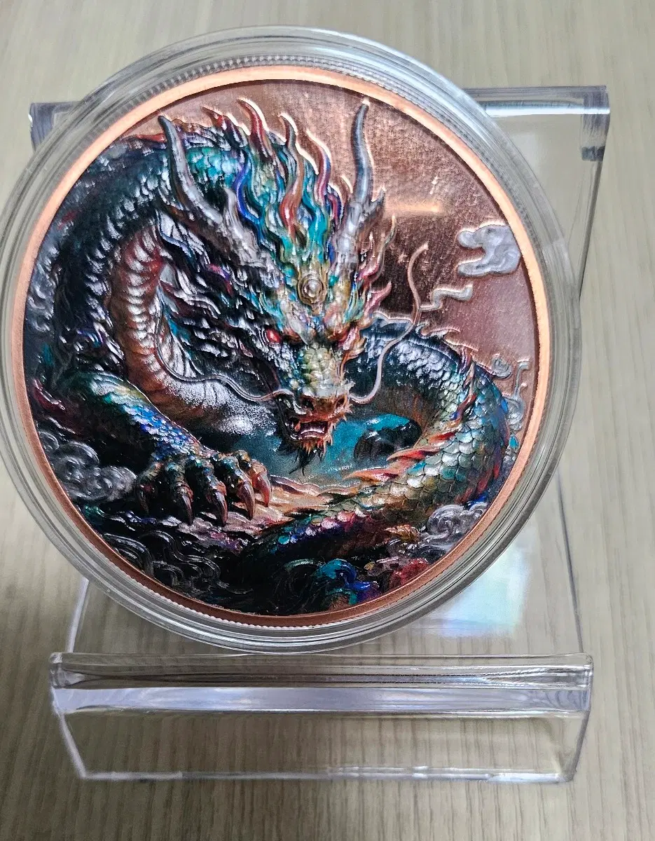 2026년 레전드 드래곤 5온스 ( 순도99,9% 155g) 하이릴리프 색체 구리 프루프 (한정판5,000개)