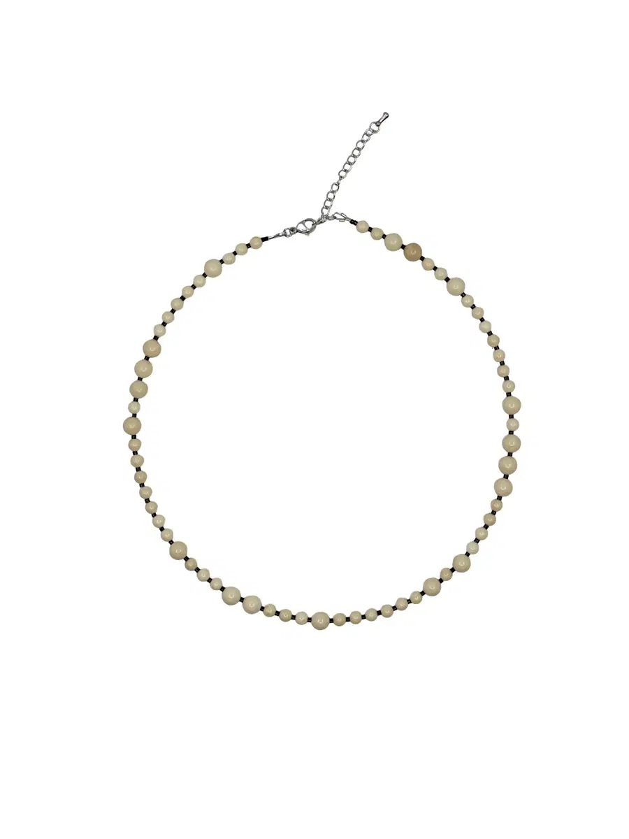 Bumpy cream necklace - small