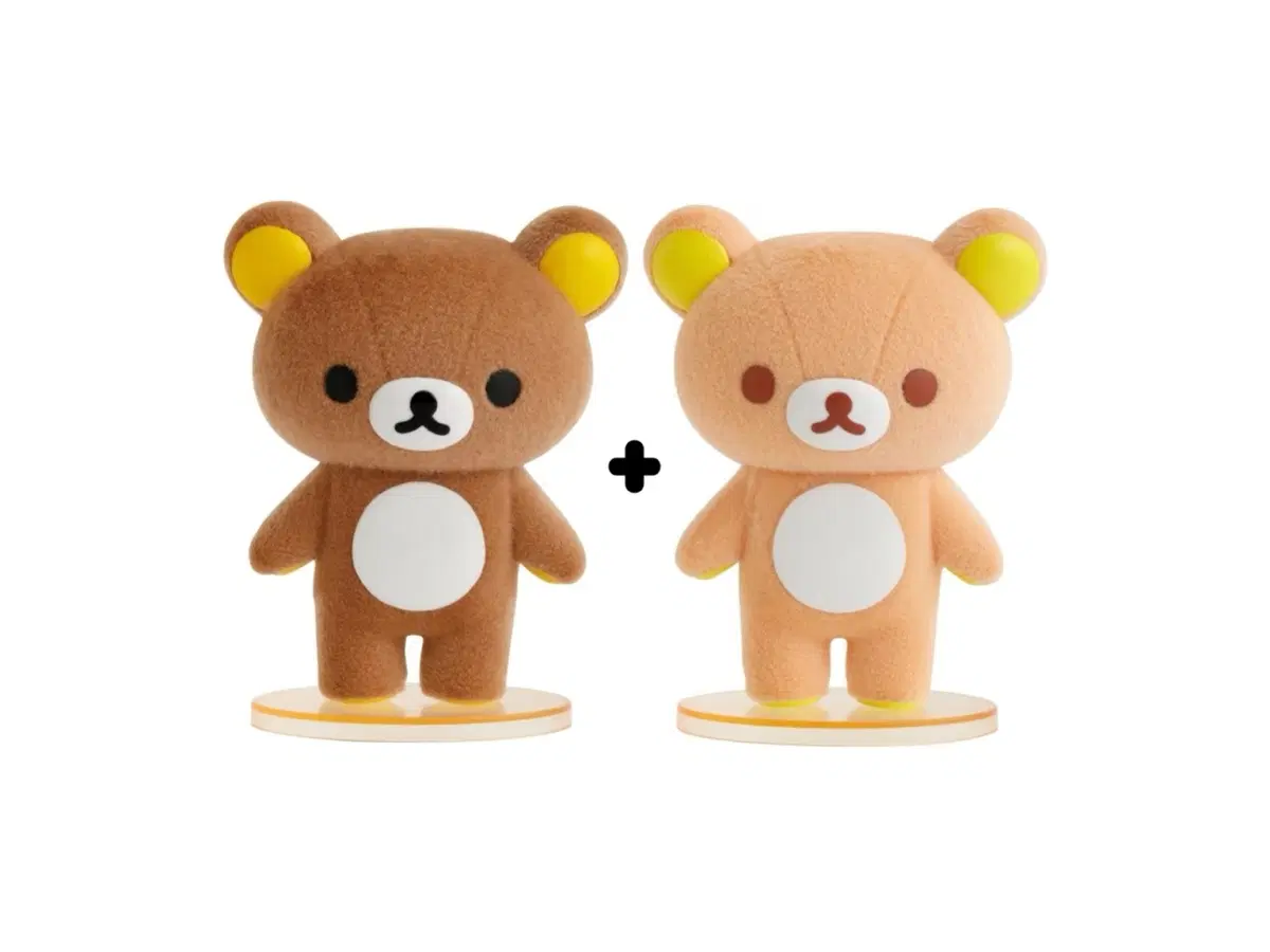 산엑스 리락쿠마 샤베트 셔벗 피규어 플로키 피규어 브라운+오렌지