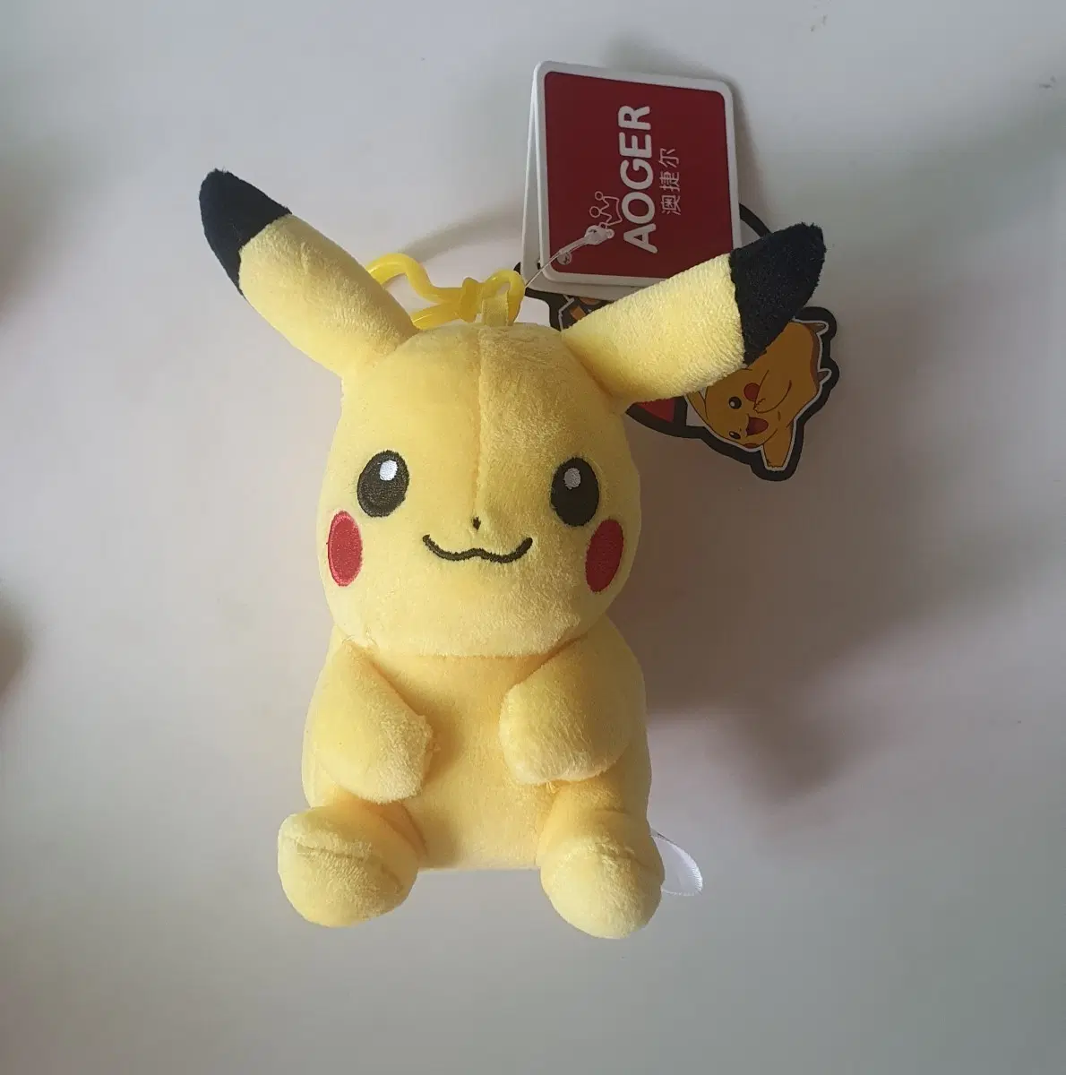 AOGER 포켓몬스터 피카츄 클래식 10cm 인형 키링 새상품
