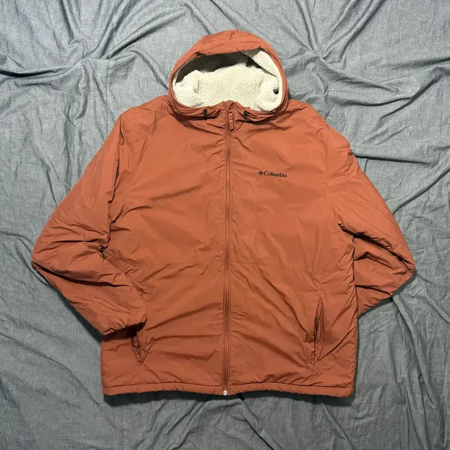 Columbia Fleece Lined Hooded Jacket Sz XL