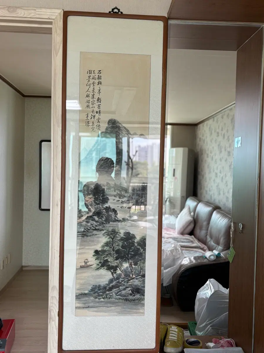 동양화 산수화 액자