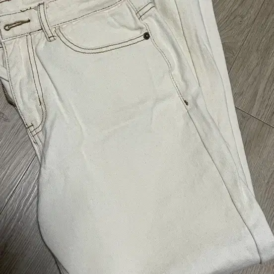 아이보리 코튼팬츠