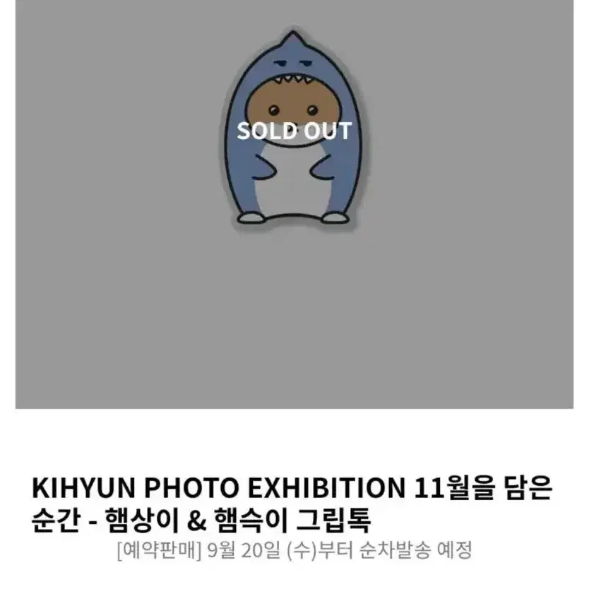 (미개봉)기현 11월을 담은 순간 햄상이 & 햄슥이 그립톡
