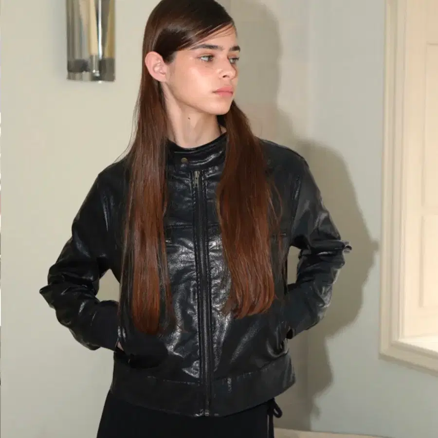 지지비샤 jijivisha 레더자켓 Lily leather jacket (black)