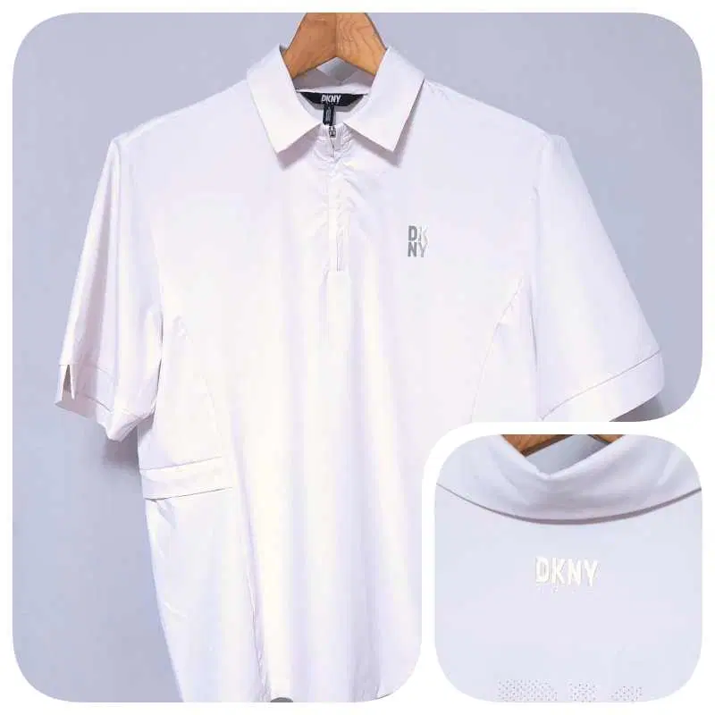 DKNY골프 화이트 기능성 골프 PK티셔츠 여성95