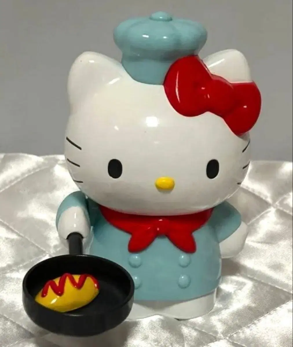 산리오 레트로 고전 키티 요리사 오므라이스 피규어