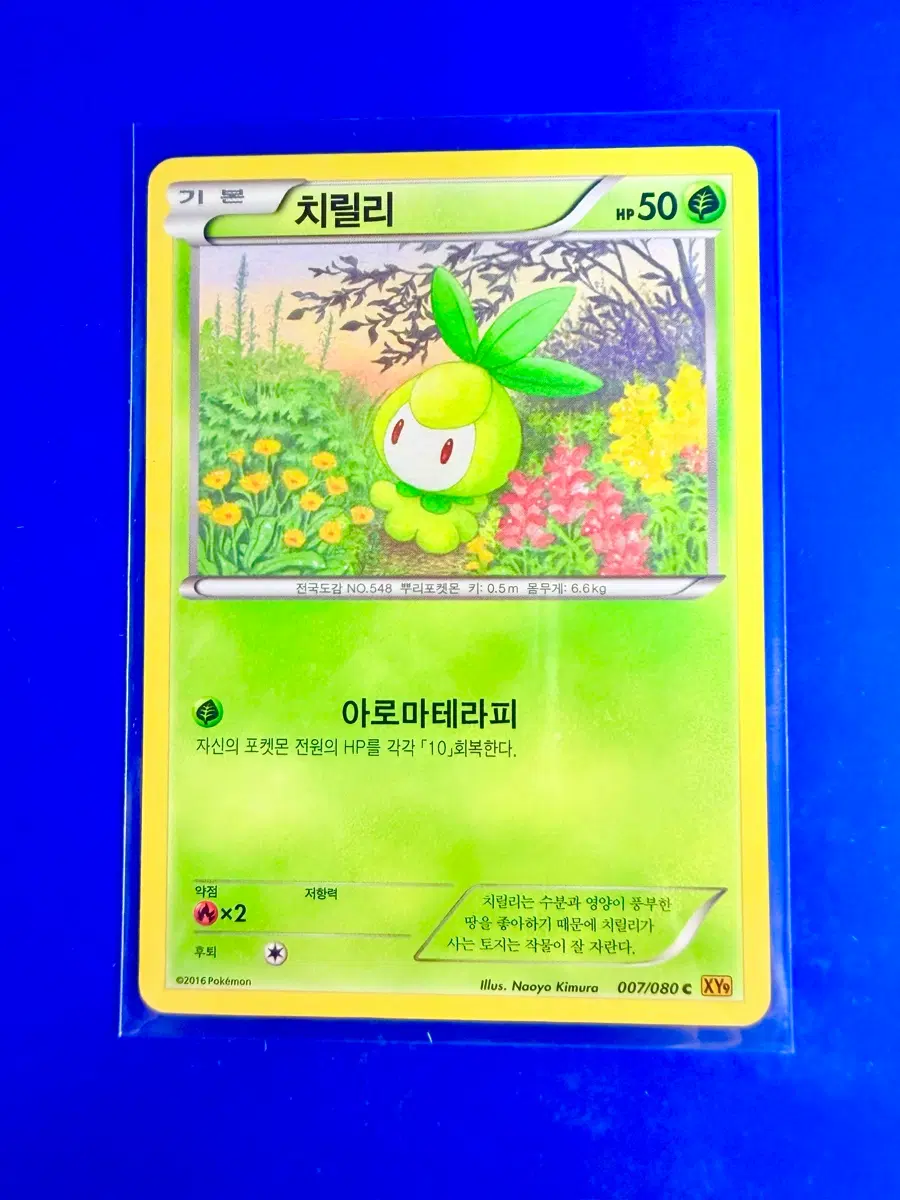 포켓몬카드 2016년 고대카드 XY9 치릴리 카드