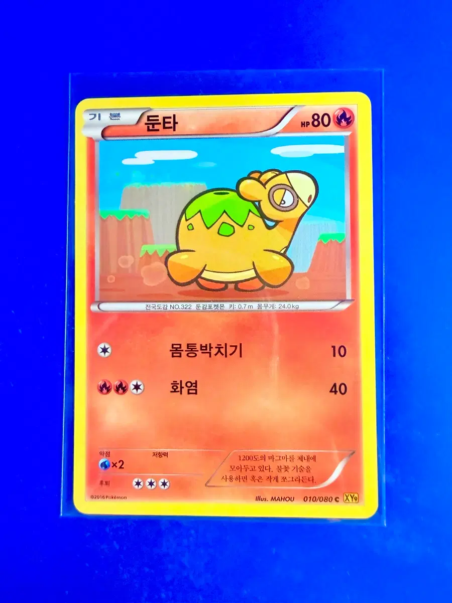 포켓몬카드 2016년 고대카드 XY9 둔타 카드