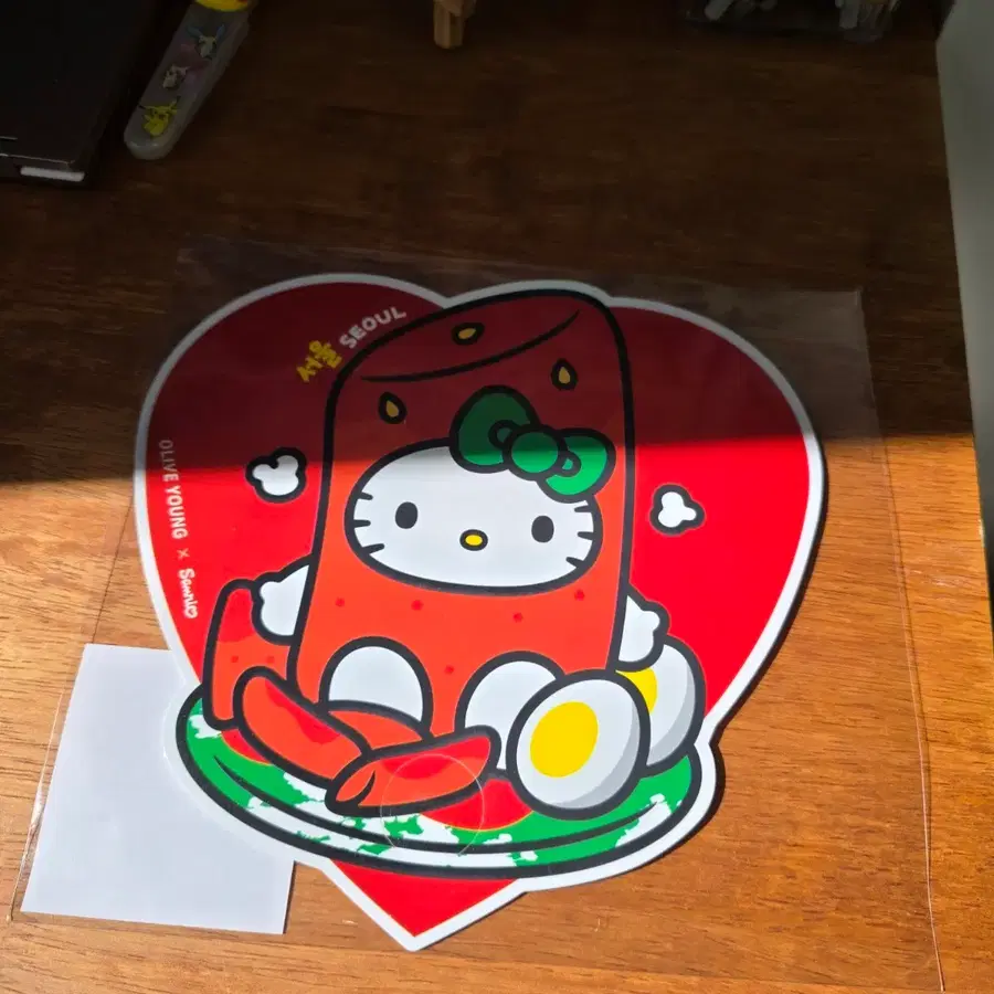 올리브영 헬로키티 부채 서울 떡볶이
