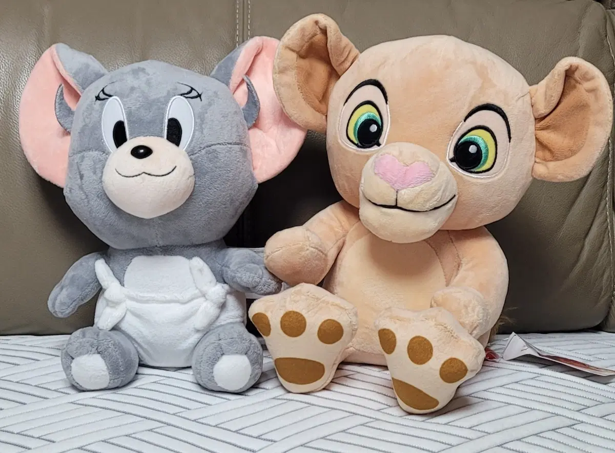 톰과 제리 "터피" + 라이온킹 "날라" 25cm 인형 (새상품)