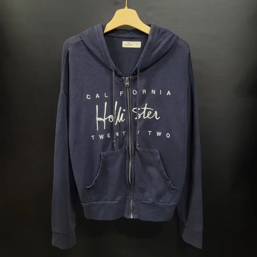 HOLLISTER 홀리스터 Y2K 빈티지 페이디드 자수로고 후드집업