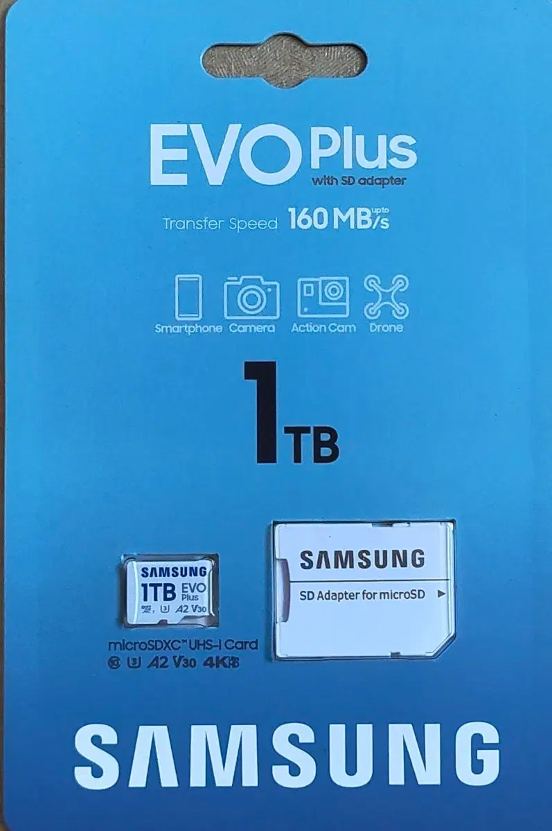 삼성 EVO Plus 마이크로SD 카드 1TB + SD 어댑터