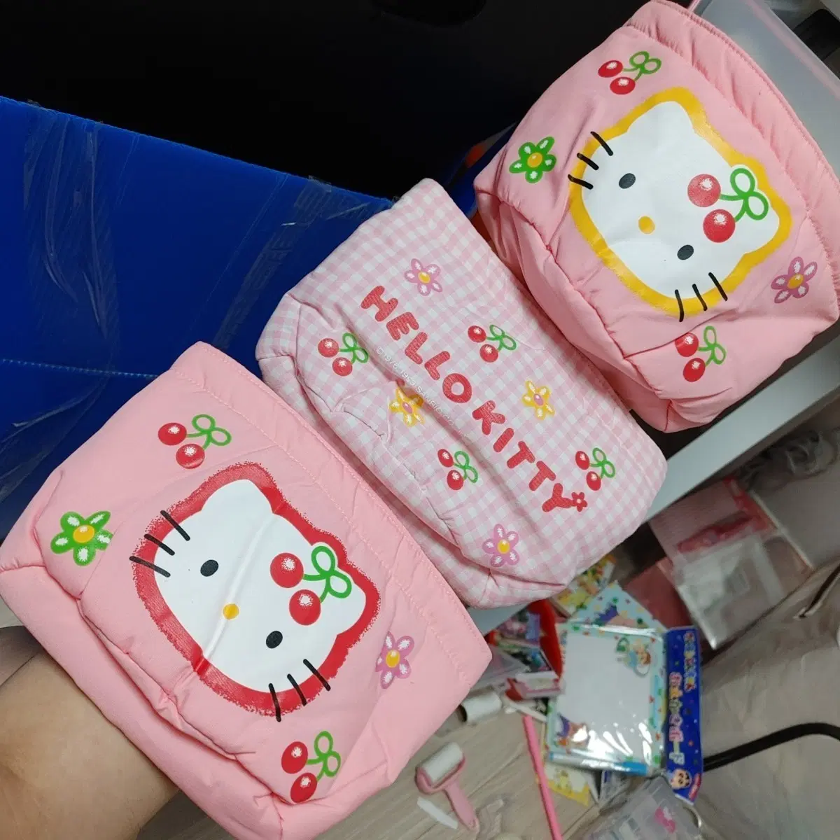 고전 정품 월포켓 고전키티 체리키티