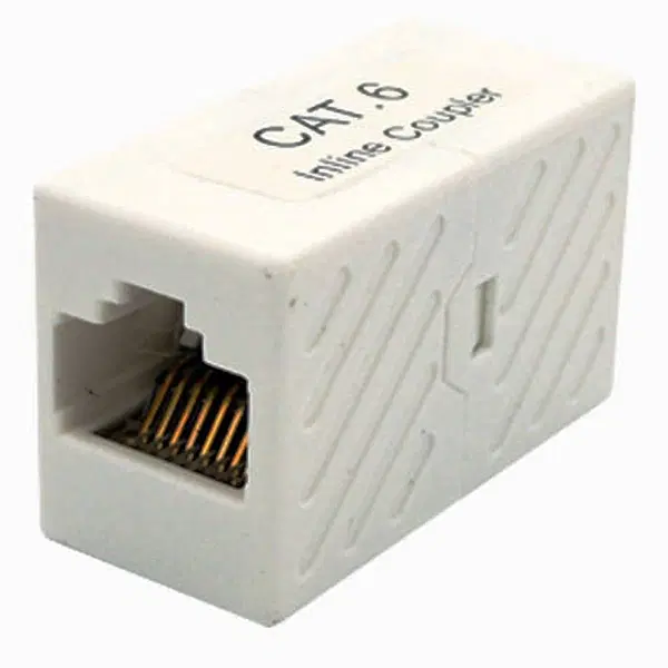 고속 데이터 전송 CAT.6 RJ-45 I형 커플러 (화이트)