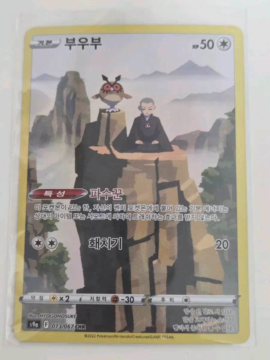 포켓몬카드 부우부 CHR