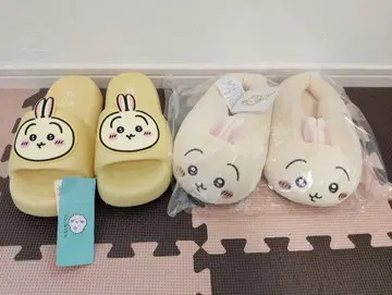치이카와 토끼 샌들 마쉬멜로우 룸슈즈 2세트 미사용
