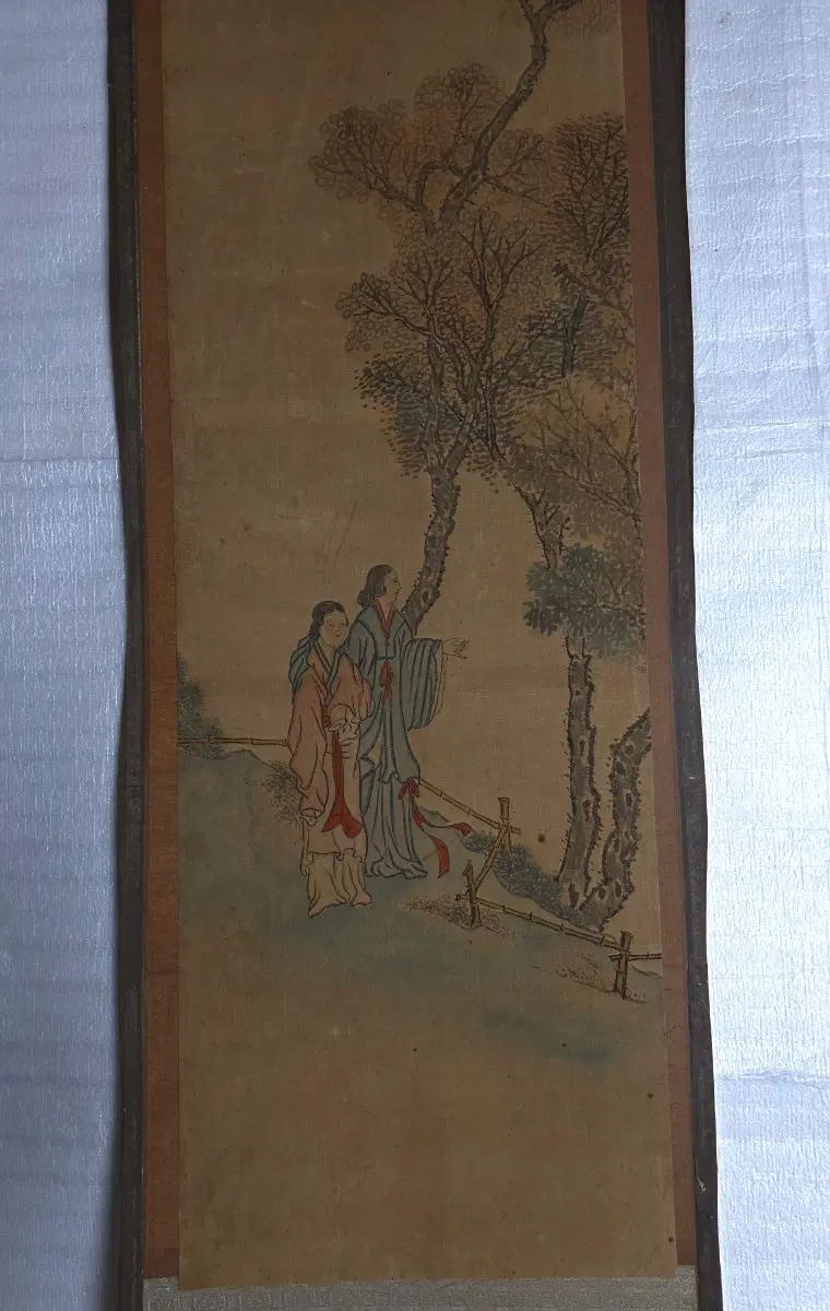 조선시대 천에 그려진 고사인물도