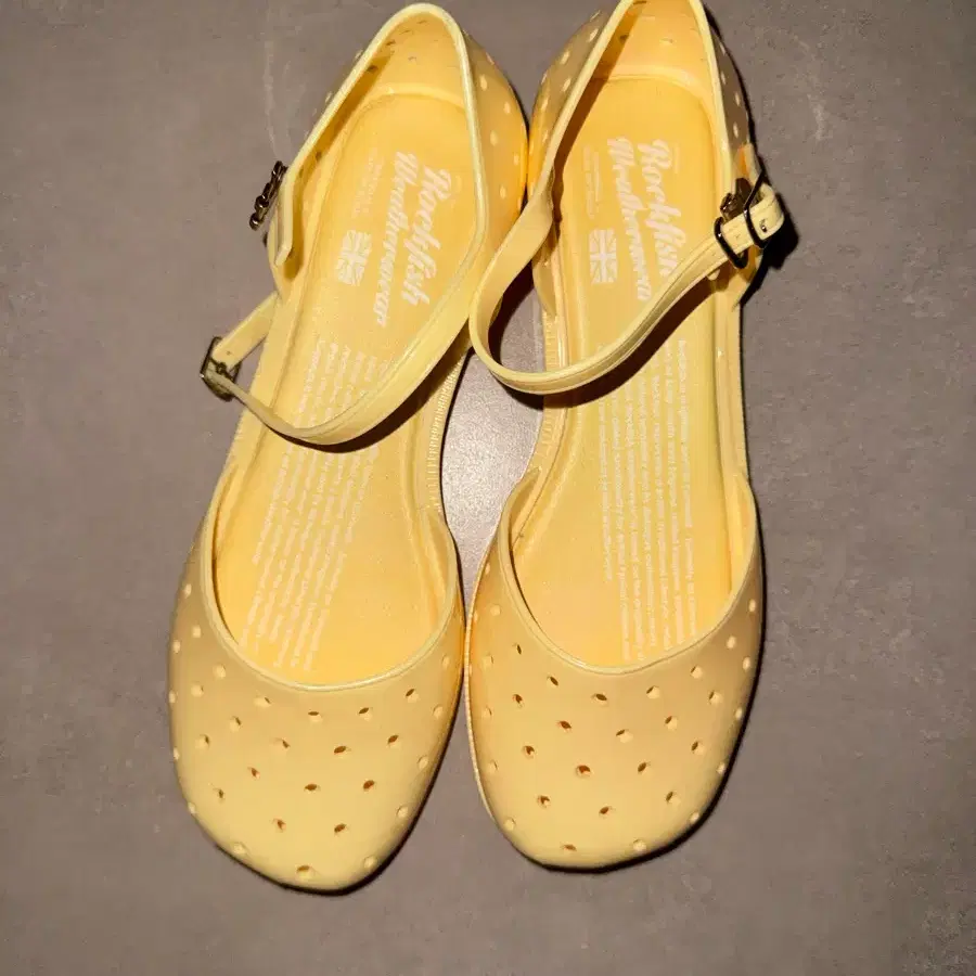 (락피쉬 웨더웨어 젤리슈즈) 옐로우 240