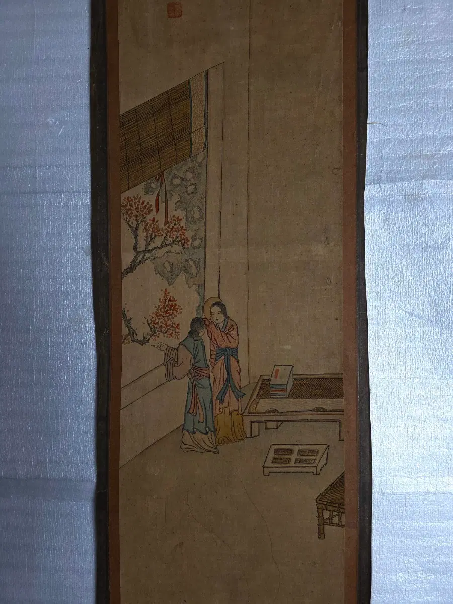 조선시대 천에 그려진 고사인물도