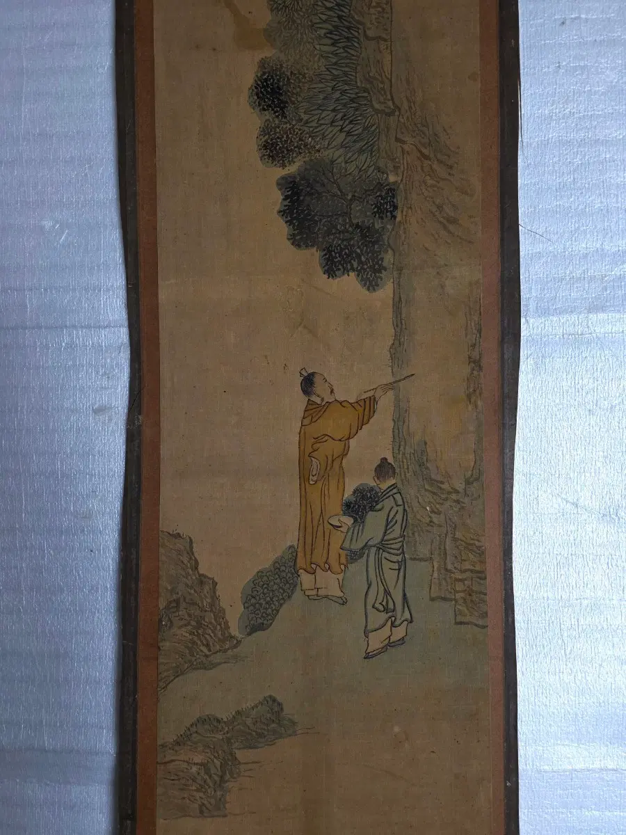 조선시대 천에 그려진 고사인물도