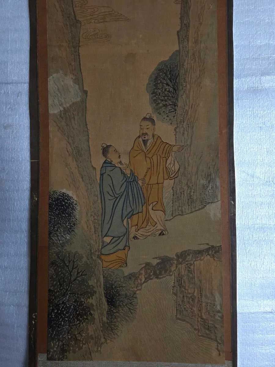 조선시대 천에 그려진 고사인물도