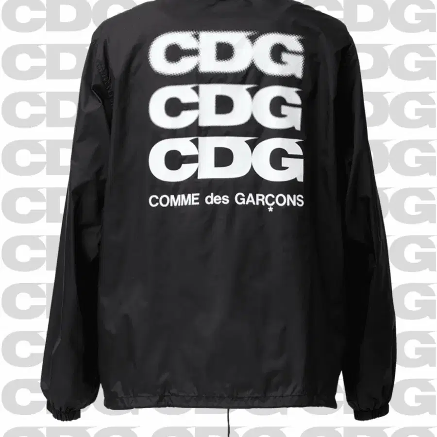 CDG 바람막이 블랙