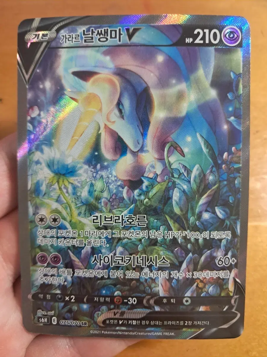 가라르 날쌩마 V 075/070 SR