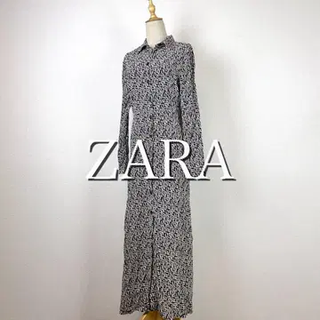 ZARA 모노톤 롱 원피스 벨트 없음