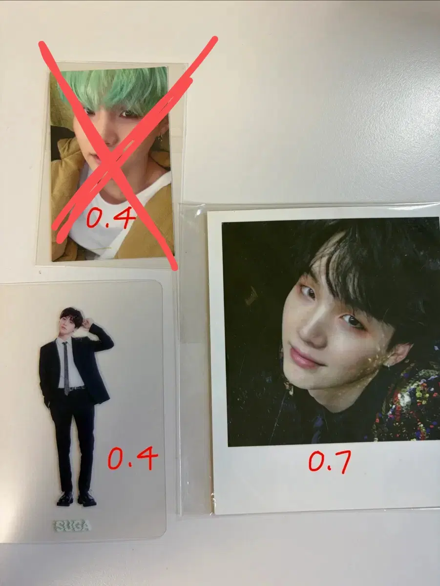 방탄 슈가 WINGS 초판 화양연화 페스타 무드등 포카
