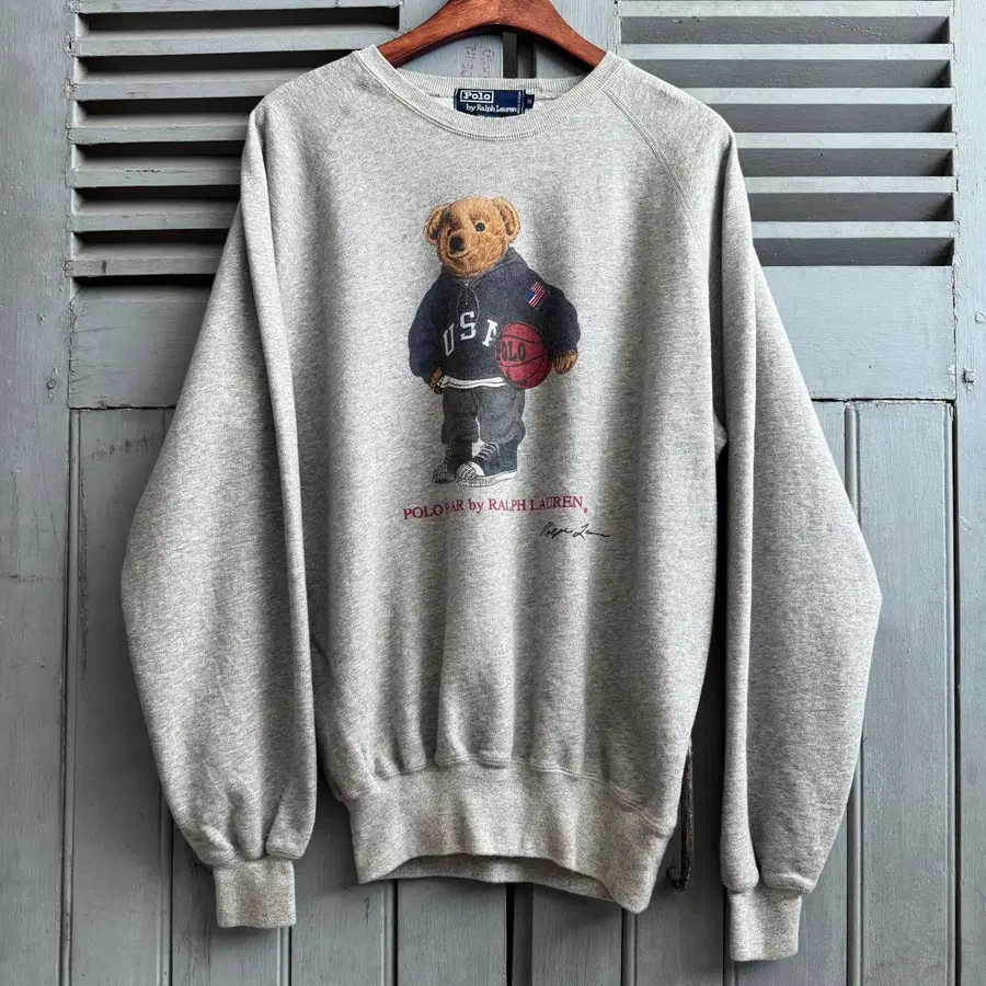 [S]90's 폴로 랄프로렌 USA 폴로베어 스웻셔츠