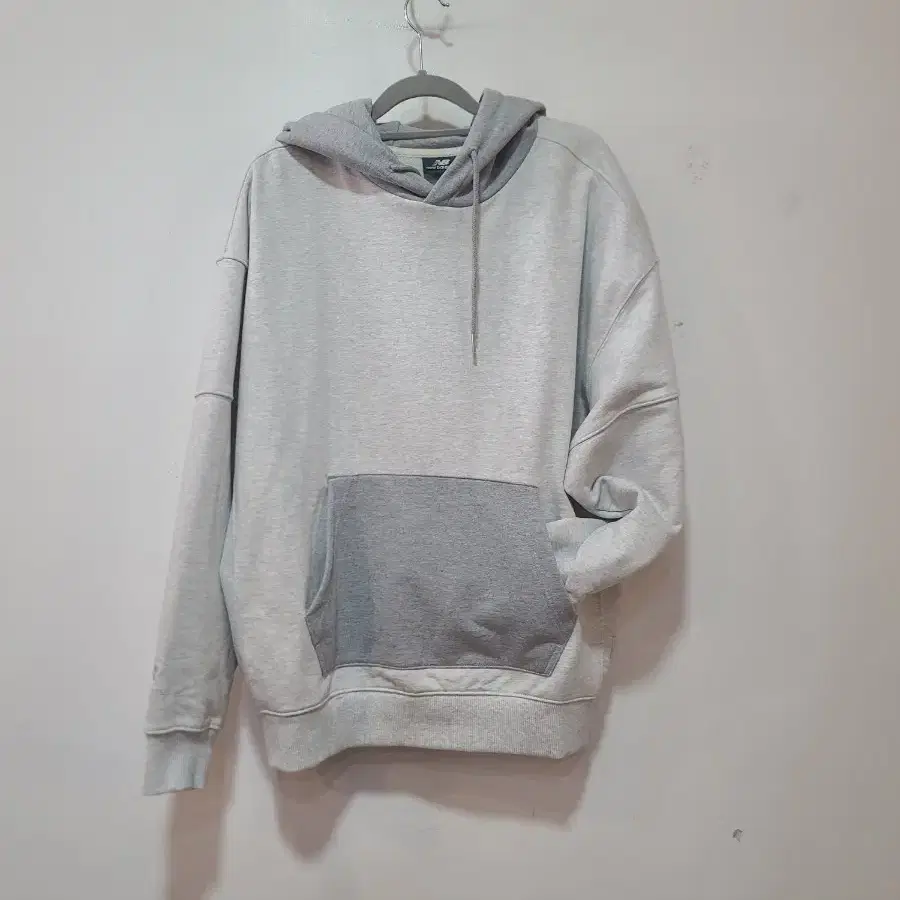 뉴발란스 그레이 후드티 90