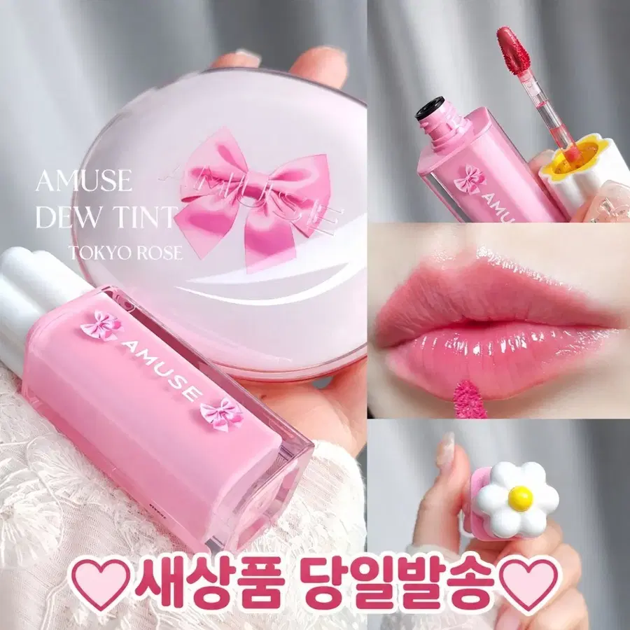 도쿄 로즈) 일본한정 어뮤즈 듀 틴트 리본 케이스 핑크