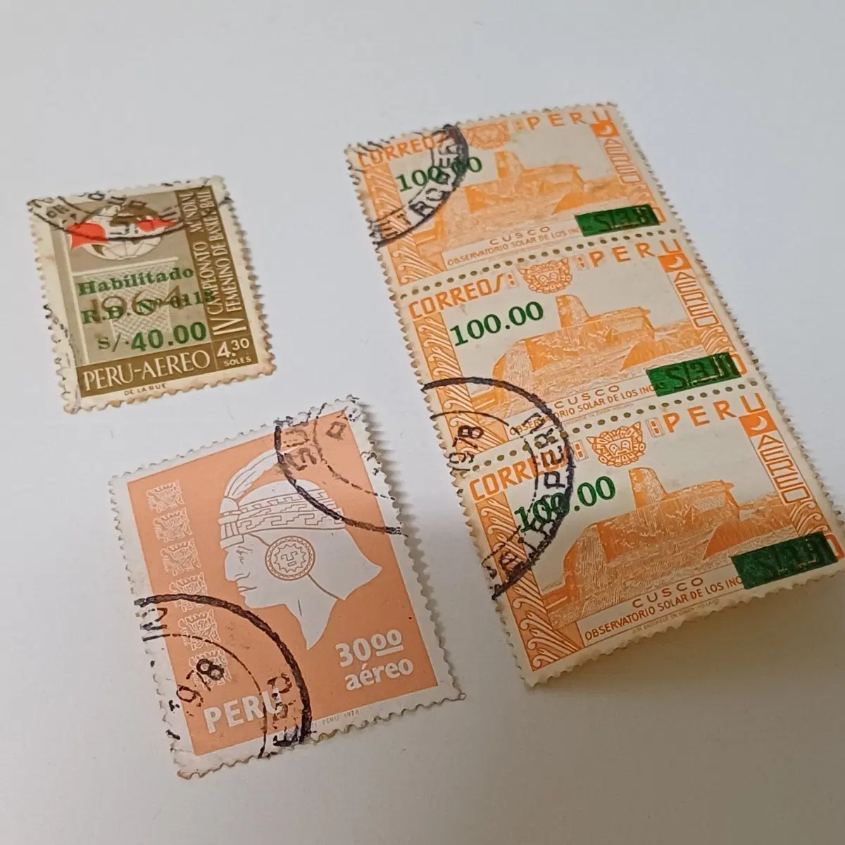 우표 페루 세트