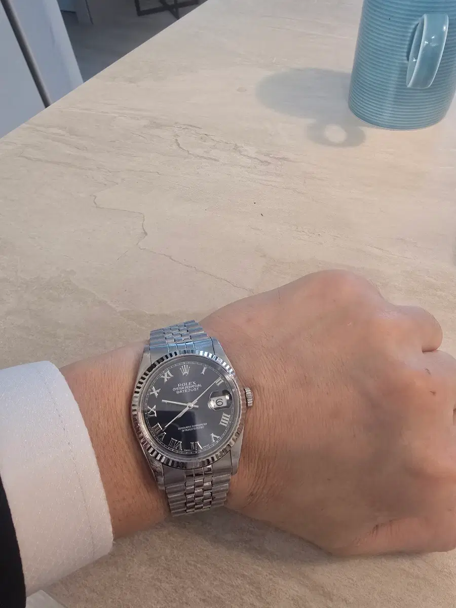 롤렉스 데이저스트 36mm 청판 로마자