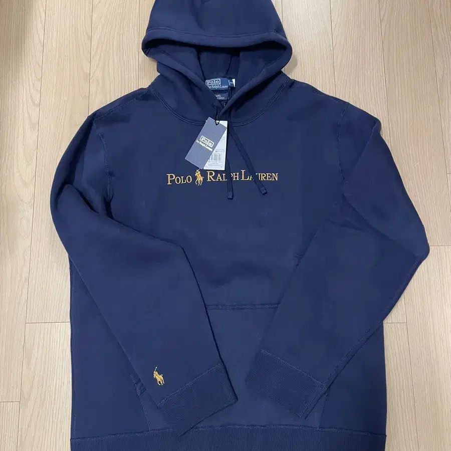 [새제품] 폴로 Ralph Lauren 로고 후드티 네이비 M