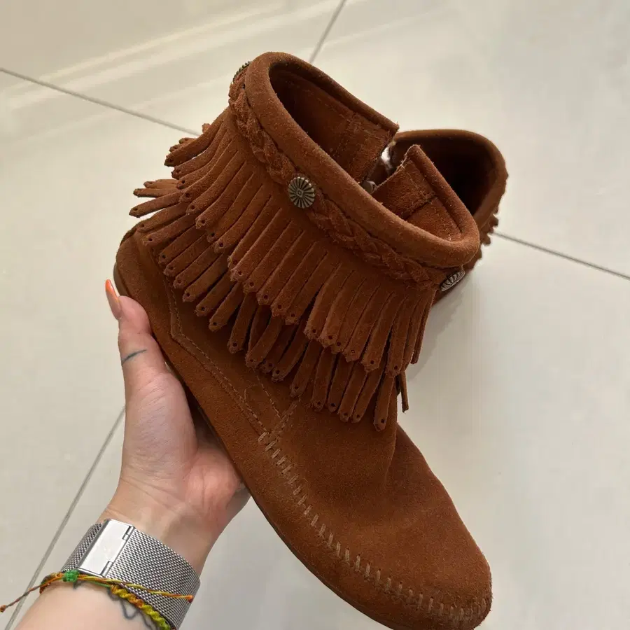 MINNETONKA 미네통카 fringed suede boots