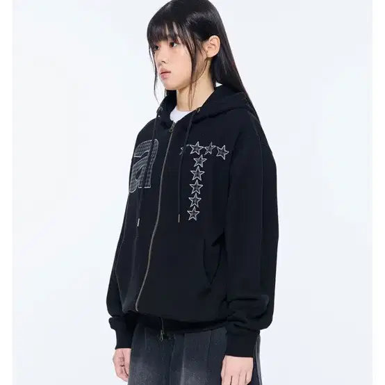 무신사 더콜디스트모먼트 TCM at hooded zip-up (black) 후드집업