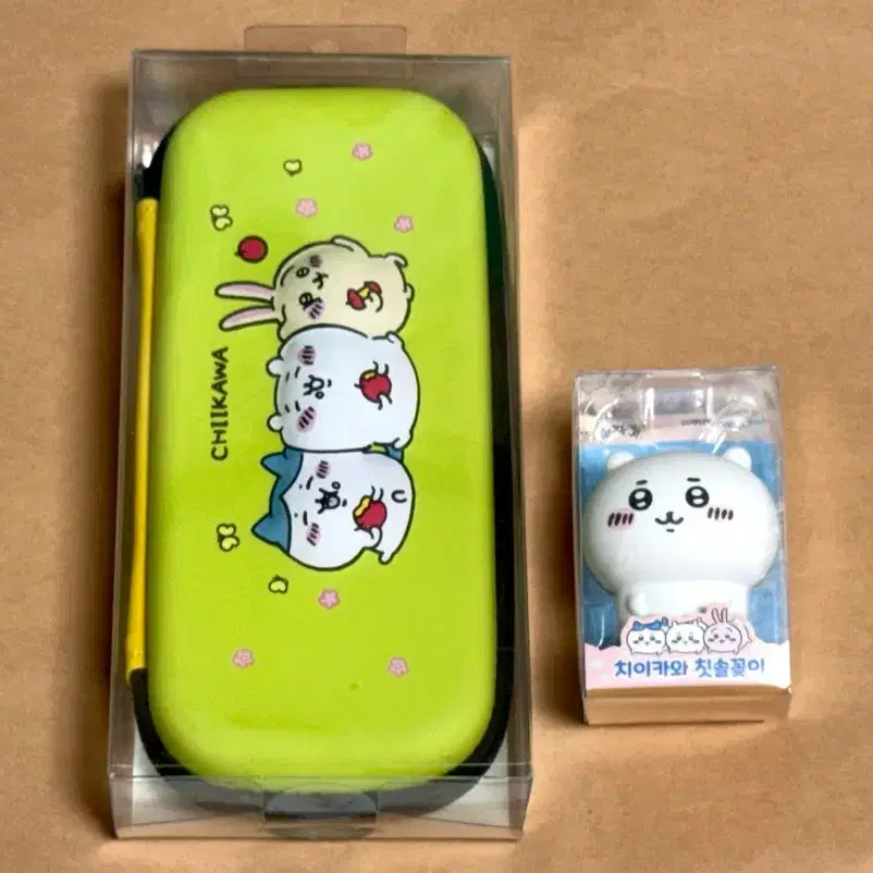 먼작귀 치이카와 펜파우치 + 칫솔꽂이 2종 일괄