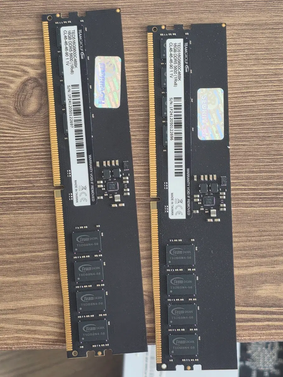 팀그룹 DDR5 16GB 5600MHz 2개