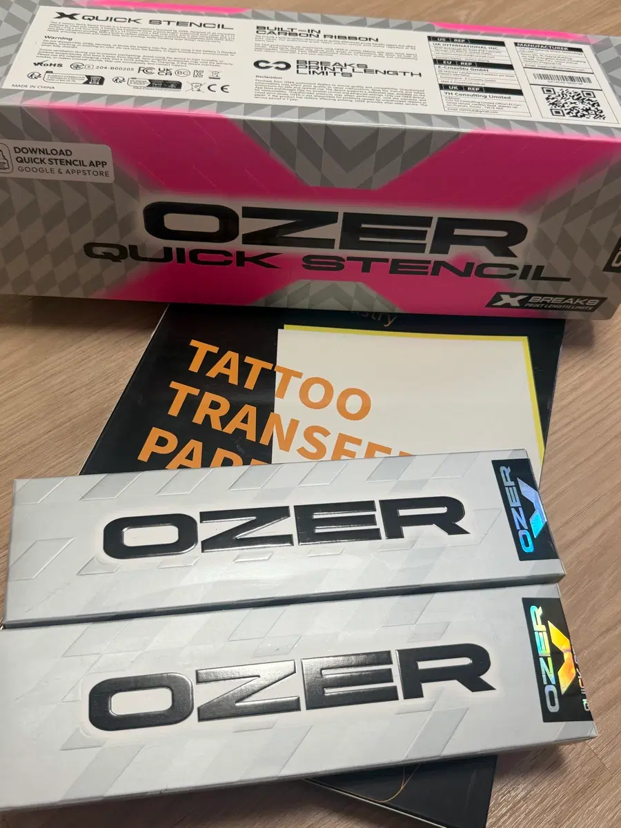 OZER X Quick Stencil 타투 전사 프린터 풀세트 판매합니다  OZER X Quick Stencil 타투 전사 프린터 판매합니다. 타투 작업용으로 사용하실 분께 추천드