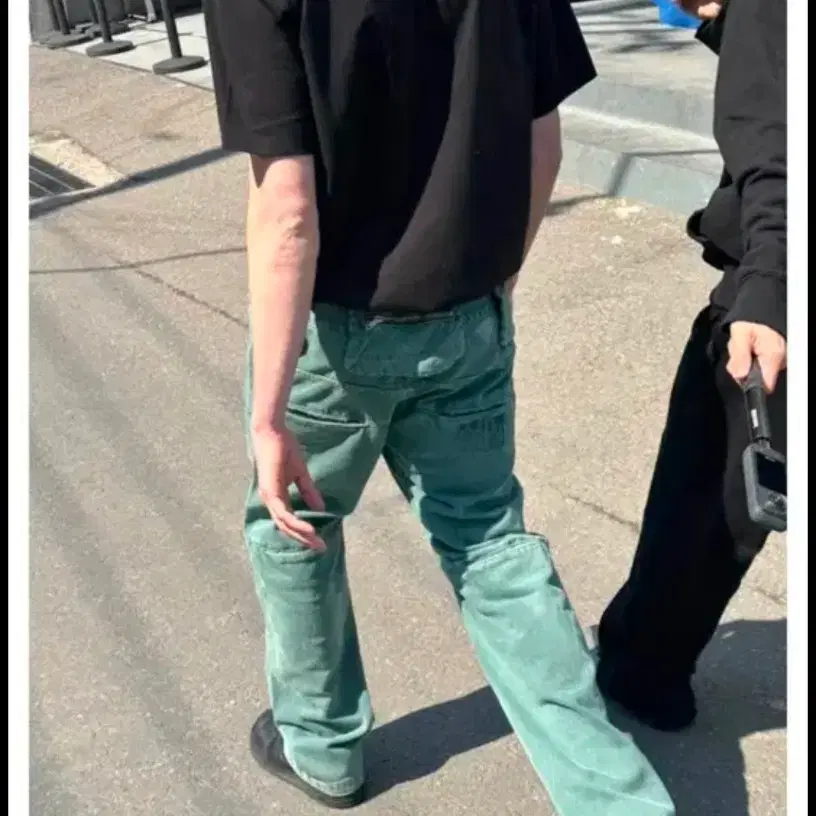 플라스틱프로덕트 백팬츠 에메랄드 m