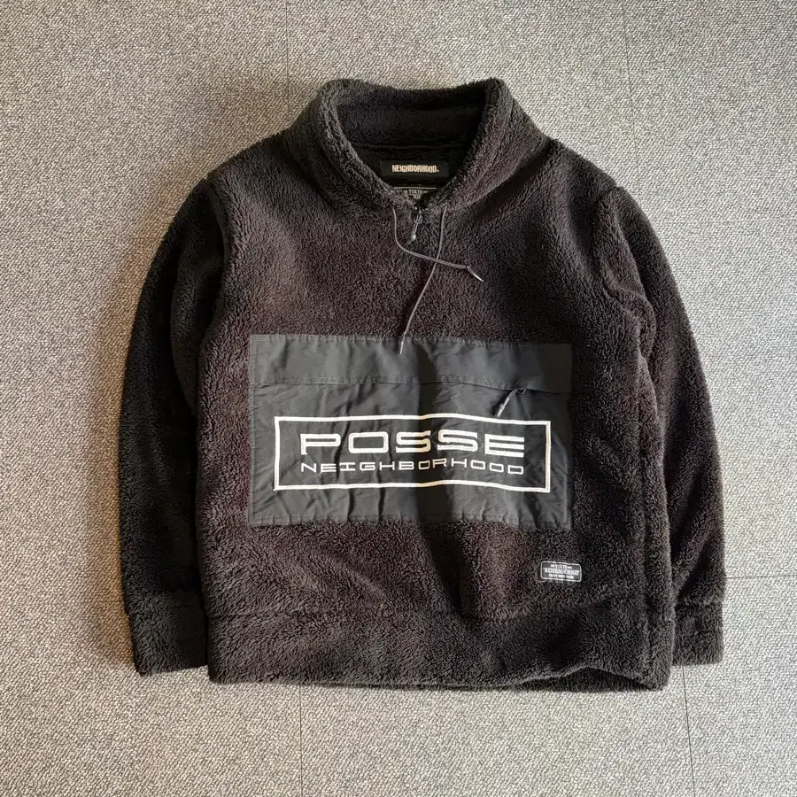 네이버후드 POSSE 보아 플리스 하프집업 풀오버