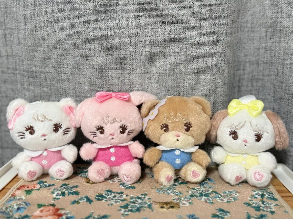 일괄) 미코 캐릭터즈 누이구루미 2탄 풀세트+라떼 키링
