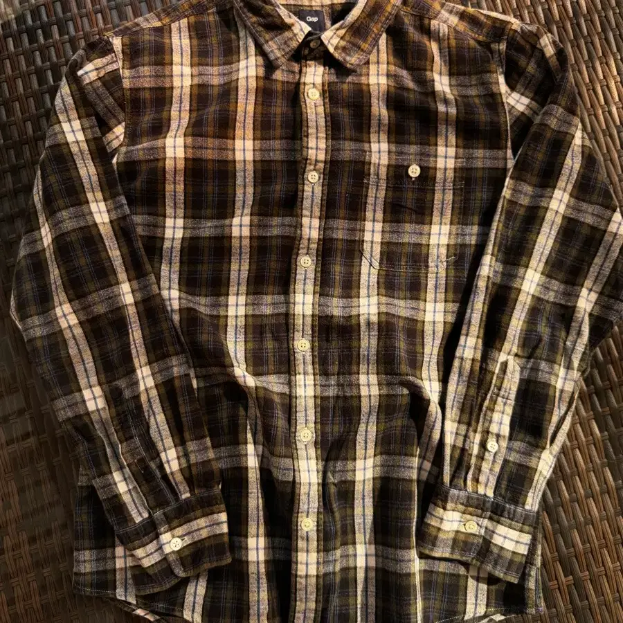 00s GAP 갭 체크 플란넬 셔츠 L