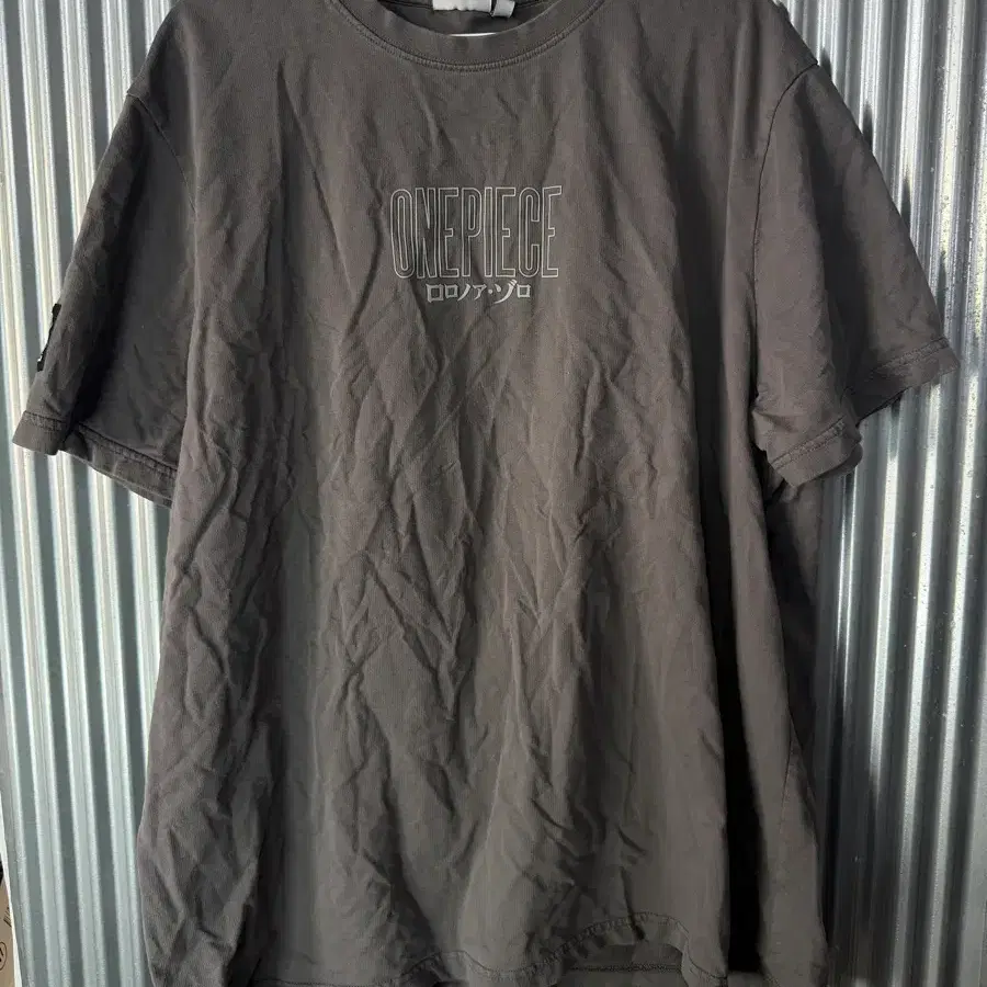 2XL 원피스 조로 반팔 티셔츠 챠콜 그레이