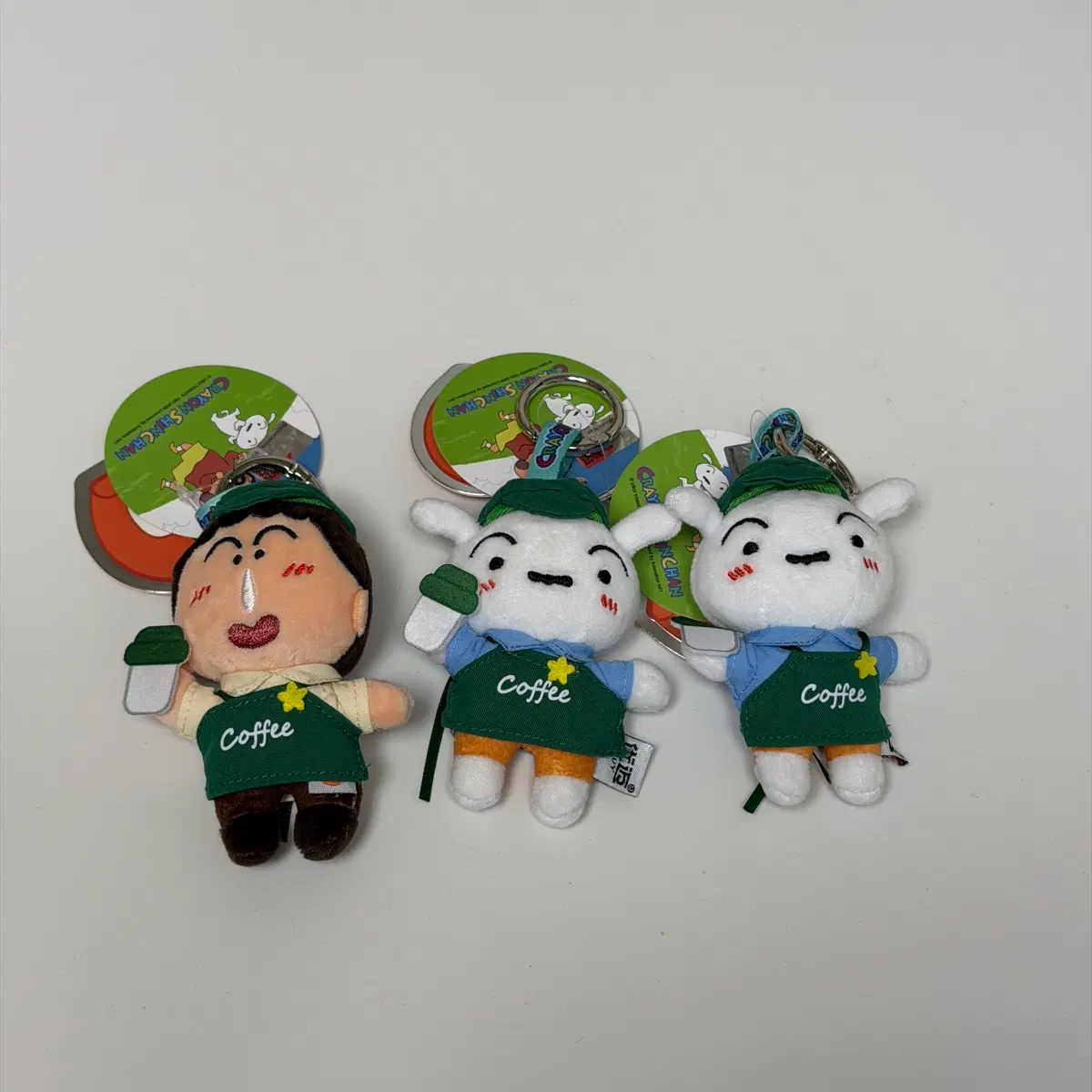 짱구 흰둥이 맹구 카페인형키링