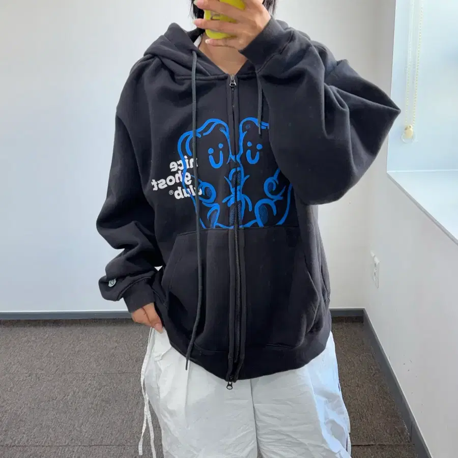Niceghostclub 나이스고스트클럽 블랙 후드집업